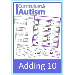 Adding 10 Worksheets & Clip Cards Set
